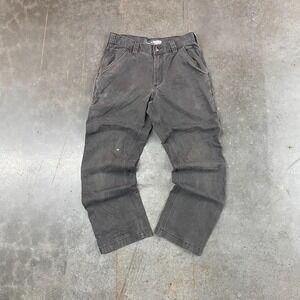 Carhartt Grey Work Pants Mens Relaxed Fit Carpenter Style 32x32